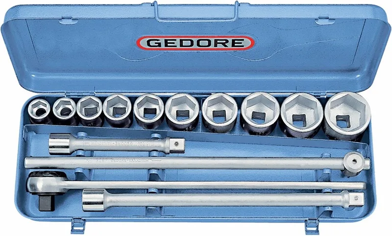 32 EMU-2 6280340 Dopsleutelset Metrisch 3/4 (20 mm) 14-delig by Gedore, Kleurloos – product image