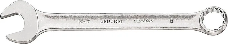 6098700 7 1/4AF Ring-steeksleutel Sleutelbreedte (metrisch) 07 - 25 mm by Gedore, Kleurloos – product image