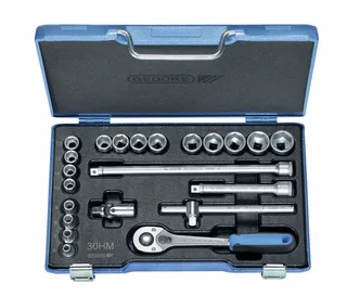 6235470 Dopsleutelset Metrisch 3/8 (10 mm) 22-delig by Gedore, Kleurloos – product image 1 of 2