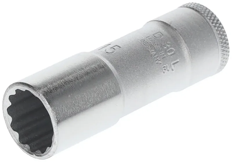 D 30 L 15 6258920 Vierkant massiv 10 mm (3/8 Zoll) Steckschlüsseleinsatz 15 mm 3/8 15 mm 3/8 (10 mm) van Gedore – productafbeelding