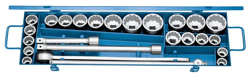 D 32 EMAU-2 Jeu de clés à douille en pouces, métrique 3/4 (20 mm) 25 pièces 6281310 de Gedore – image du produit