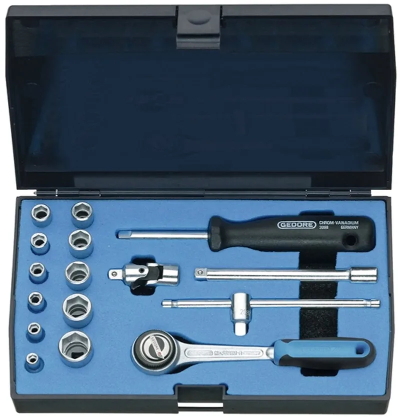 Dopsleutelset 16-delig - 1/4'' van Gedore – productafbeelding