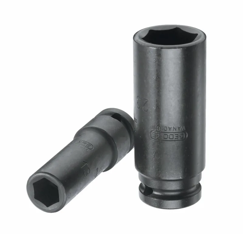 Gedore 14 mm 1/2 Krachtdop - lang - 6163620 von Gedore, Schwarz – Produktbild