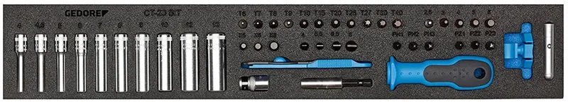 Gedore 1500 CTD-20 BIT Steckschlüsselsatz metrisch 1/4 (6.3 mm) 45teilig 1733419 von Gedore – Produktbild