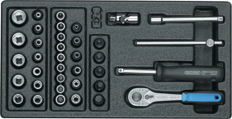 Gedore 1500 ES-20 6626230 Dopsleutelset Metrisch 1/4 (6.3 mm) 37-delig by Gedore, Kleurloos – product image