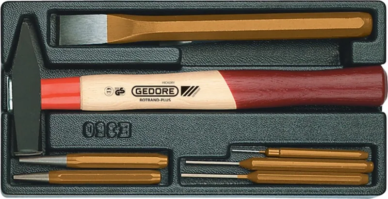 Gedore 1500 ES-350 Hamer / Beitelset in 1/3 gereedschapsmodule van Gedore – productafbeelding
