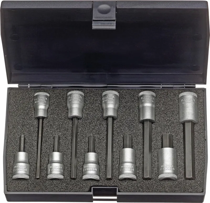 Gedore 1509918 Dopsleutel-bitinzetset 3/8 (10 mm) 10-delig by Gedore, Kleurloos – product image