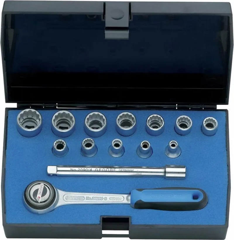 Gedore 1815598 Dopsleutelset Metrisch 1/4 (6.3 mm) 14-delig von Gedore, Kleurloos – Produktbild