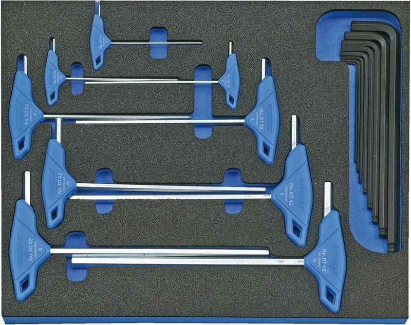 Gedore 2005 CT2-DT 2142 Haakse schroevendraaier 17-delig by Gedore, Kleurloos – product image