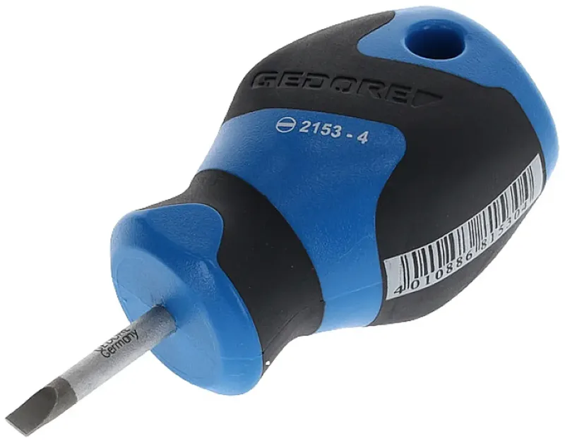 Gedore 2153 4 Tournevis pour vis à fente Largeur de lame: 4 mm Longueur de la lame: 25 mm DIN ISO 2380-2 de Gedore – image du produit