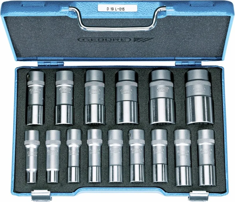 Gedore 2190214 Dopsleutelset Metrisch 1/2 (12.5 mm) 15-delig by Gedore, Kleurloos – product image