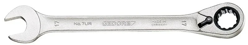 Gedore 2297302 7 UR - 13 Knarren-Ring-Maulschlüssel Schlüsselweite (Metrisch) 07 - 25 mm von Gedore – Produktbild