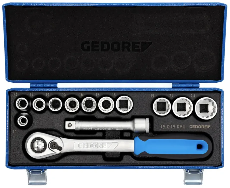 Gedore 2545829 Steckschlüsseleinsatz metrisch 1/2 (12.5 mm) 13teilig 2545829 von Gedore – Produktbild