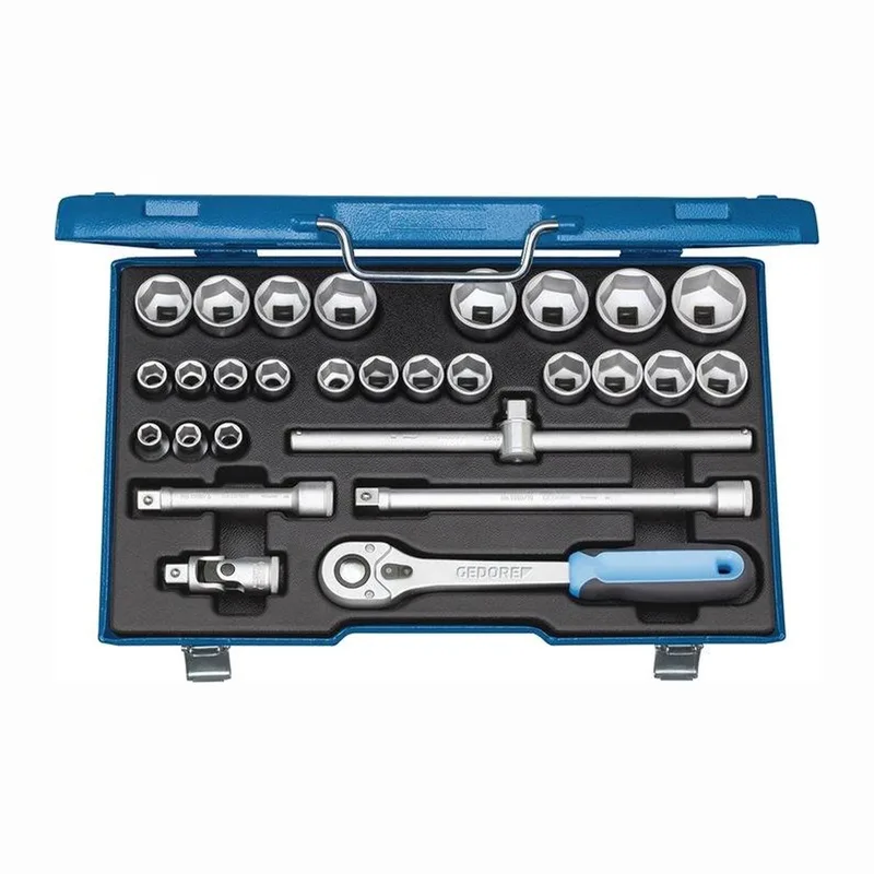 Gedore 2682869 Dopsleutelset Metrisch 1/2 (12.5 mm) 28-delig de Gedore, Kleurloos – image du produit
