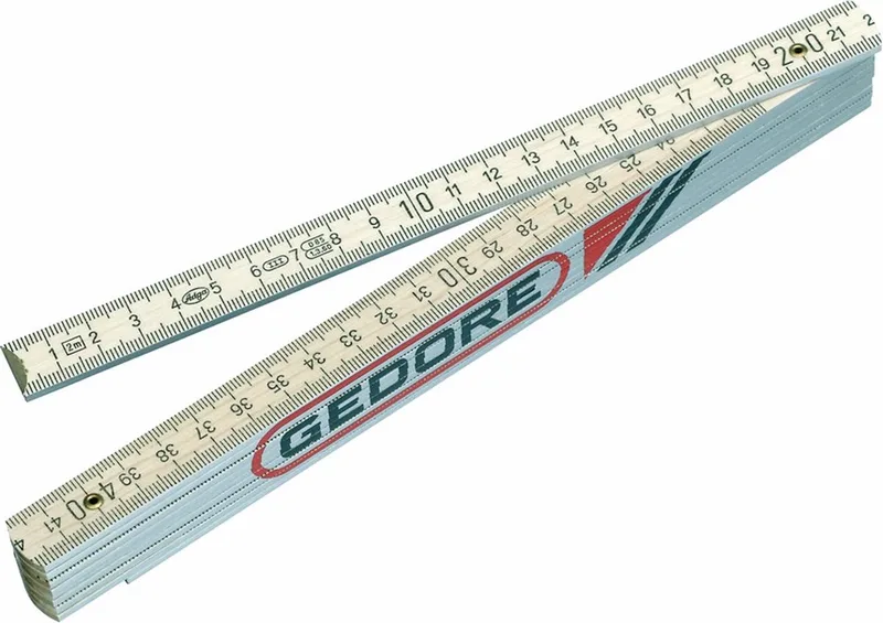 Gedore 4533-2 duimstok hout - 2 m de Gedore, Kleurloos – image du produit