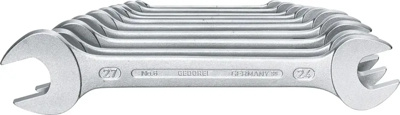 Gedore 6077540 6077540 Doppel-Maulschlüssel-Satz 10teilig Schlüsselweite (Metrisch) 6 - 27 mm von Gedore – Produktbild
