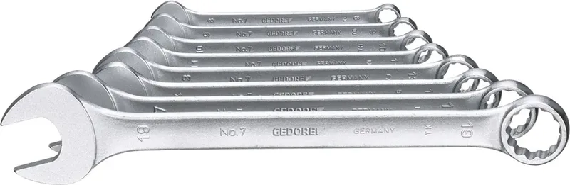 Gedore 6092850 7-080 Jeu de clés mixtes 8 pièces Ouverture de clé (métrique) 8 - 19 mm de Gedore – image du produit