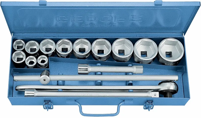 Gedore 6281150 Dopsleutelset Metrisch 3/4 (20 Mm) 16-Delig de Gedore, Bleu – image du produit