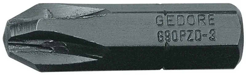 Gedore 6553170 690 PZD 3 L S-010 Kreuzschlitz-Bit Antrieb: 1/4 (6.3 mm) Abtrieb: Kreuzschlitz Pozidriv PZ 3 50 mm fra Gedore – produktbillede