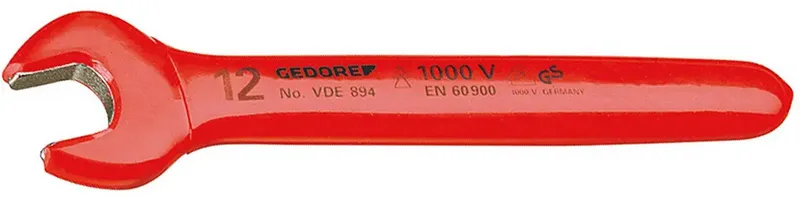 Gedore 6572390 VDE 894 12 Einmaulschlüssel Schlüsselweite (Metrisch) 12 mm de Gedore – image du produit