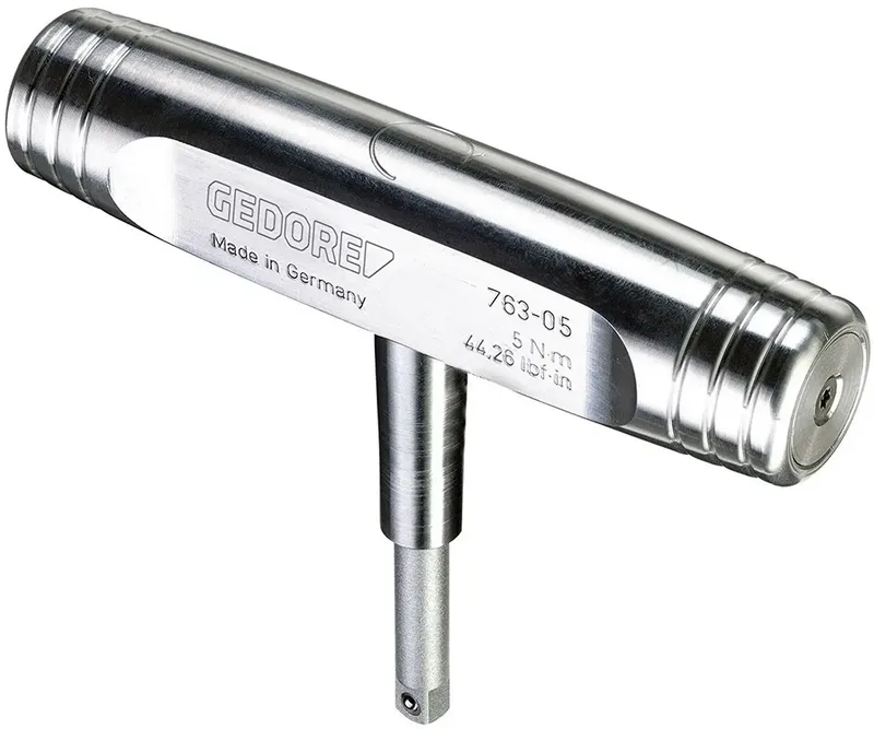 Gedore 763-05 1947958 Clé dynamométrique étalonné (DAkkS) préréglé 1/4 (6.3 mm) 5 - 5 Nm de Gedore – image du produit