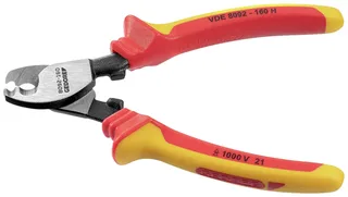 GEDORE - VDE-Kabelschere mit Hüllen-isolierung 8092-160 H3412407 VDE 8092-160 H Pince coupe-câbles VDE Adapté pour (technique disolation) câbles en alu de Gedore – image du produit 2 sur 2