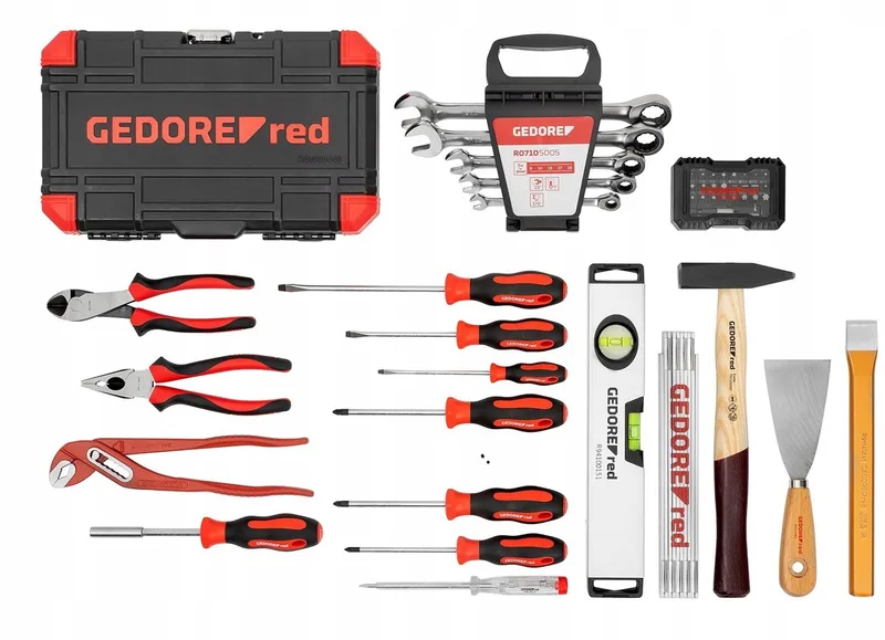 Gereedschapskoffer Meister XL - 101 Delig by Gedore, Red – product image