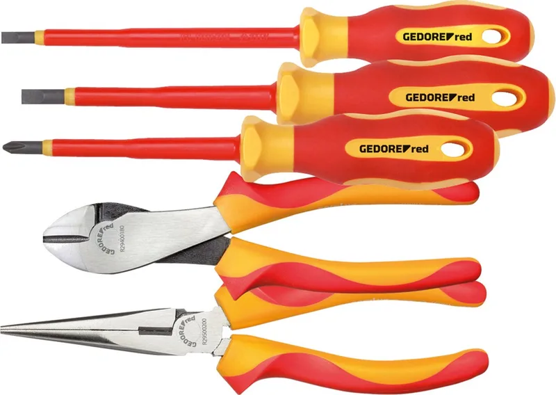 Gereedschapsset Vde Schroevendraaiers En Tangen 5-delig by Gedore, Red – product image