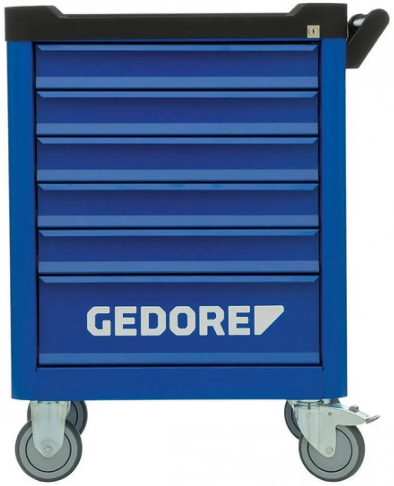 gereedschapswagen - leeg - 6 lades - 3100707 von Gedore, Mehrfarbig – Produktbild