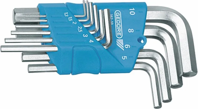 H 42-10 10-delige Inbussleutelset - 1,3-10mm by Gedore, Blue – product image