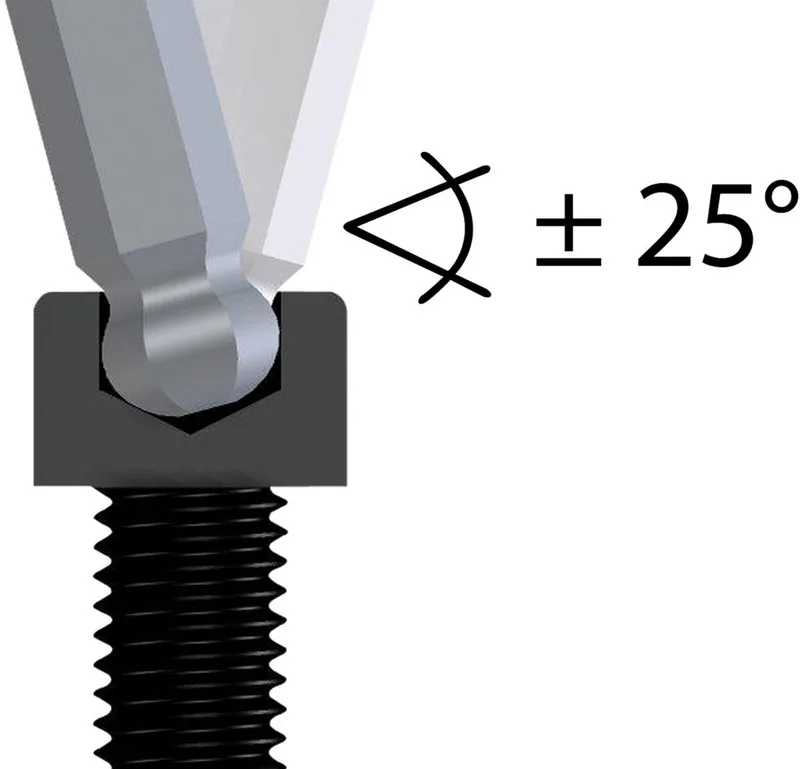 H 42 CKEL-09 Zeskant Haakse schroevendraaierset 1.5 mm, 2 mm, 2.5 mm, 3 mm, 4 mm, 5 mm, 10 mm de Gedore, Kleurloos – image du produit