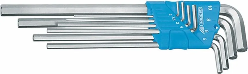 H 42 EL-88 A 8-delige Inbussleutelset - 5/64-5/16'' by Gedore, Kleurloos – product image