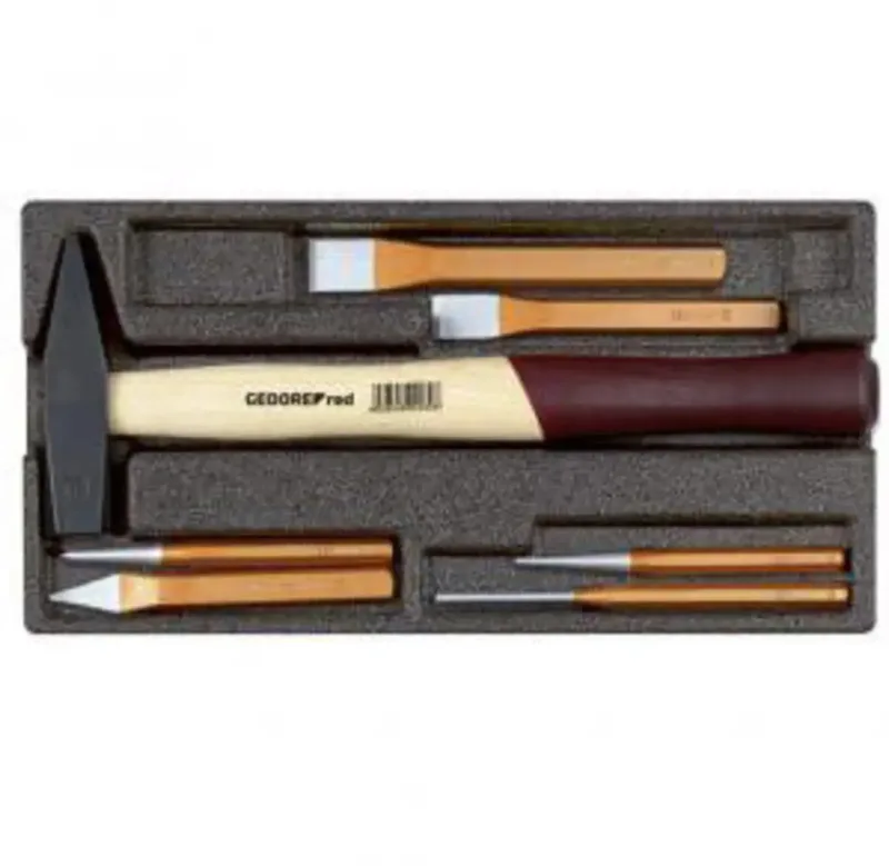 Hammer-/Meißelsatz im 1/3 Schaumstoffmodul, 7-teilig 3301718 by Gedore – product image