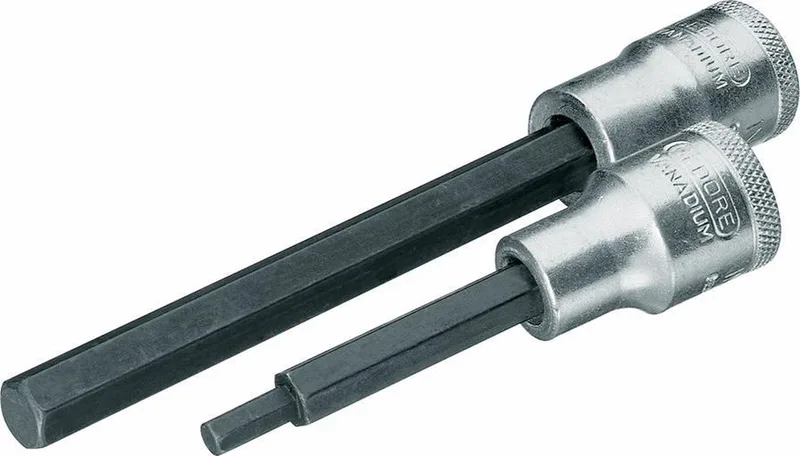 IN 19 L - dopsleutel-schroevendraaier 1/2" - lang - 8x120mm de Gedore, Kleurloos – image du produit