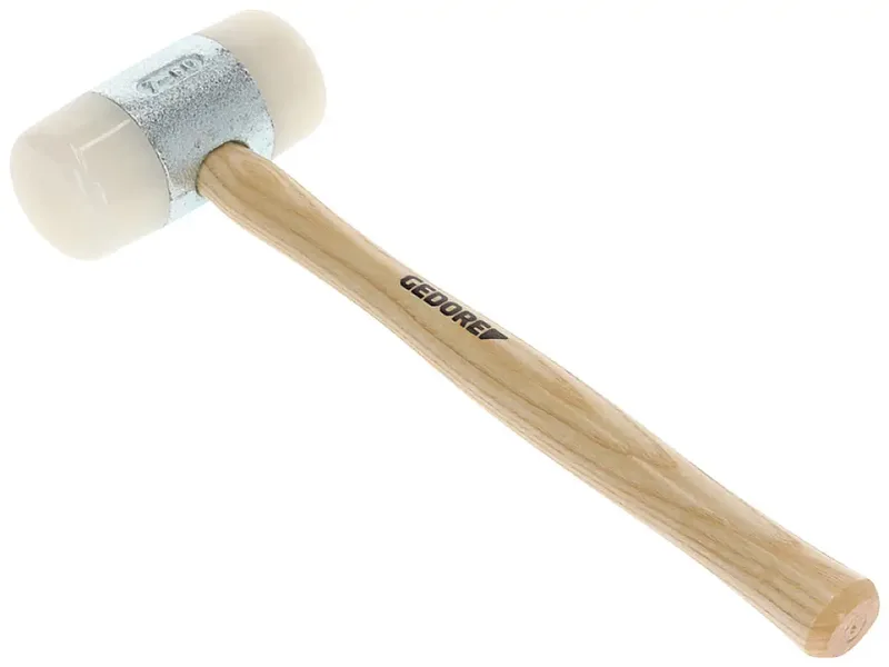 Nylonhammer mit Holzgriff, Lederhammer, Ø 60 mm, Hammer mit Eschenstiel, Werkzeug, geschmiedet, 225 E-60 de Gedore – image du produit 2 sur 2
