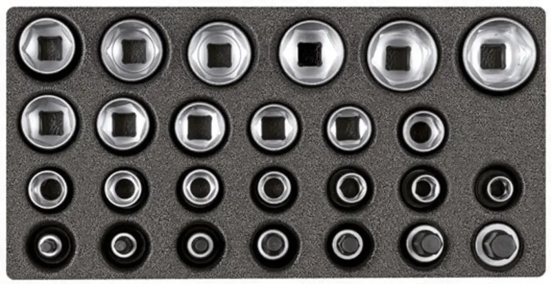 R22150009 Steckschlüsselsatz metrisch 1/2 (12.5 mm) 26teilig 3301708 de Gedore – image du produit