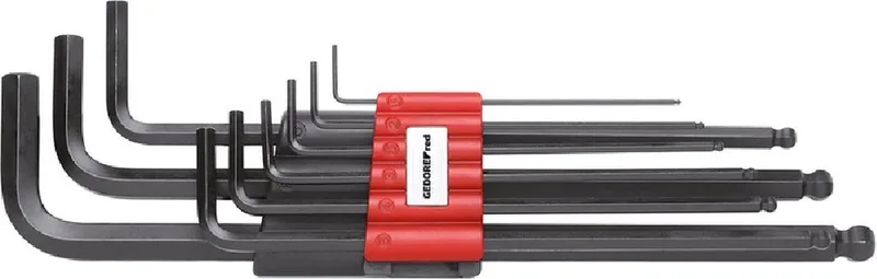 R36675009 9-delige Haakse stiftsleutelset von Gedore, Rot – Produktbild