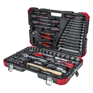 R46003100 100-delige Gereedschapsset - 1/4", 3/8" en 1/2" van Gedore, Kleurloos – productafbeelding 2 van 6
