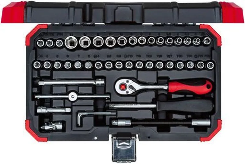 R49003046 3300052 Dopsleutelset 46-delig by Gedore, Kleurloos – product image 1 of 6