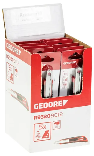 R93209012 Display Cutter Klingenbreite 9 mm 12-tlg 12 St. de Gedore – image du produit 2 sur 2