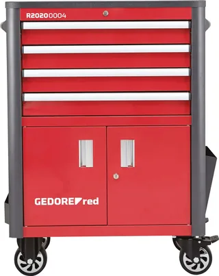 RED 3301688 Werkstattwagen ABS Kunststoff, Stahlblech Herstellerfarbe: Rot von Gedore – Produktbild 1 von 2