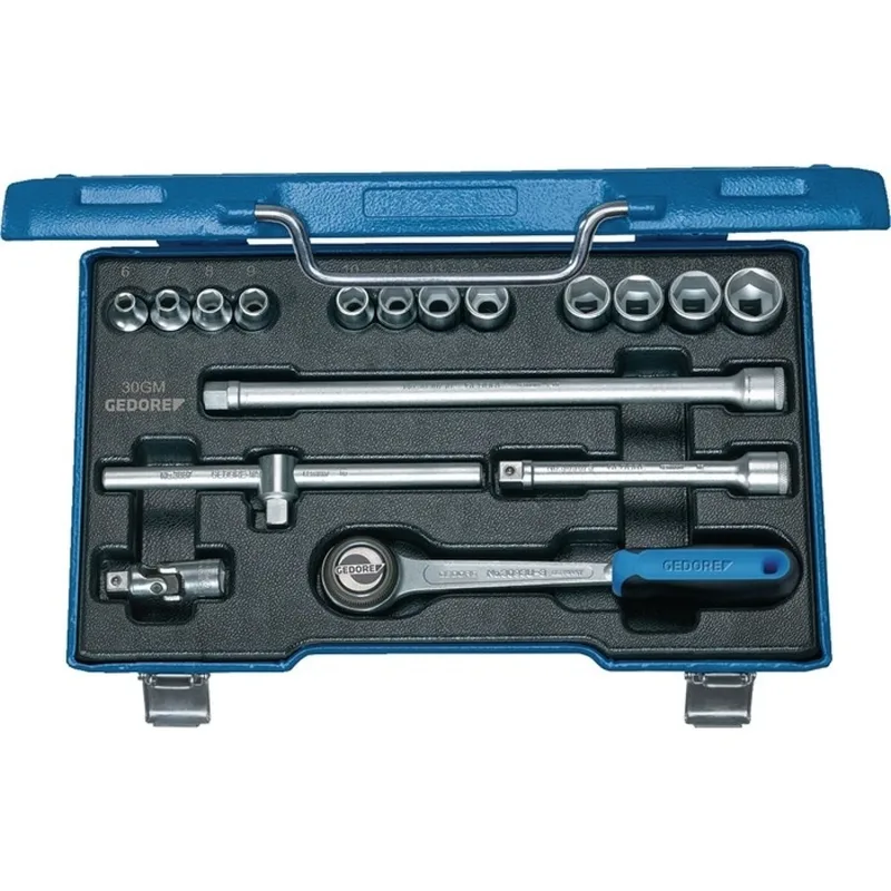 Steckschlüsselsatz 30 GMU-3 17-tlg.3/8 Zoll SW 6-19mm Z.72 6KT de Gedore – image du produit