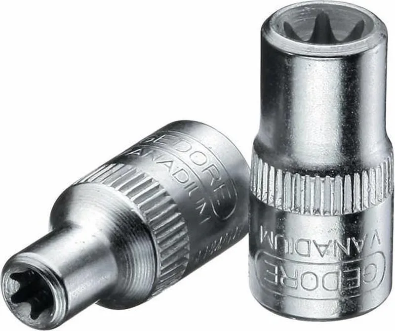 TX 20 Dopsleutel 1/4'' x 25mm - Torx E10 by Gedore, Chrome – product image