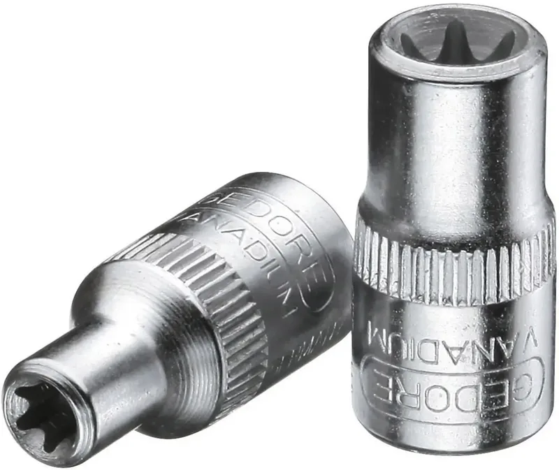 TX 20 E8 6187990 Außen-Sechsrund (TX) Steckschlüsseleinsatz Kugelkopf 7.52 mm 1 1/4 E 8 1/4 (6.3 mm) van Gedore – productafbeelding