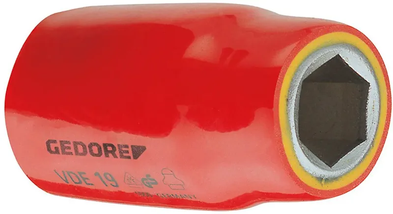 VDE 19 13 6122940 Douille VDE tête sphérique 13 mm 1 1/2 1/2 (12.5 mm) de Gedore – image du produit