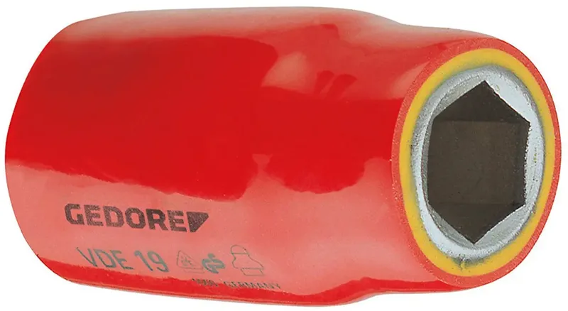 VDE 19 22 6123400 Douille VDE tête sphérique 22 mm 1 1/2 22 mm 1/2 (12.5 mm) de Gedore – image du produit