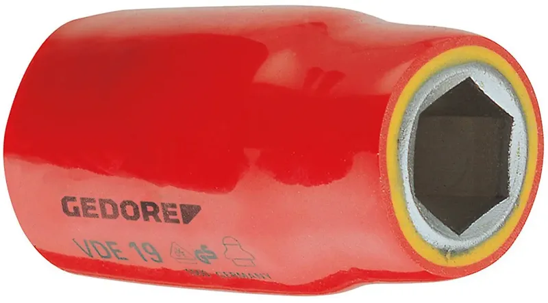 VDE 19 27 6123670 VDE-Steckschlüsseleinsatz Kugelkopf 27 mm 1 1/2 1/2 (12.5 mm) de Gedore – image du produit