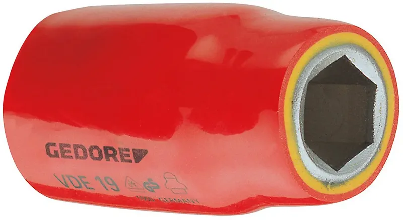 VDE 19 30 6123750 VDE-Steckschlüsseleinsatz Kugelkopf 30 mm 1 1/2 1/2 (12.5 mm) de Gedore – image du produit