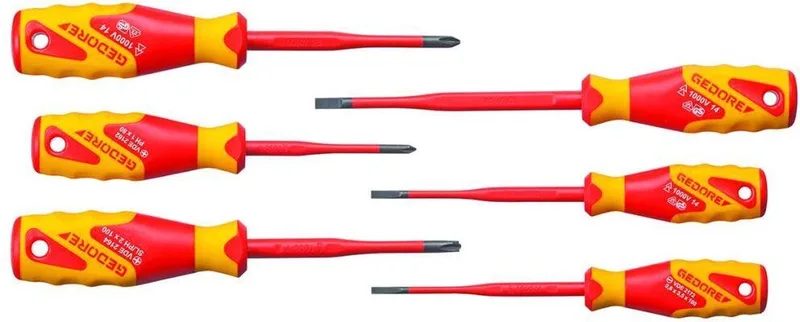VDE 2162-2172 PM-06 6-delige VDE Schroevendraaierset by Gedore, Kleurloos – product image