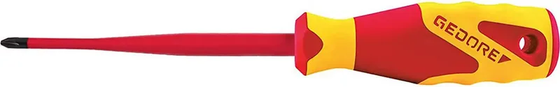 VDE 2162 PH 1 2824442 Tournevis cruciforme PH 1 Longueur de la lame: 80 mm de Gedore – image du produit